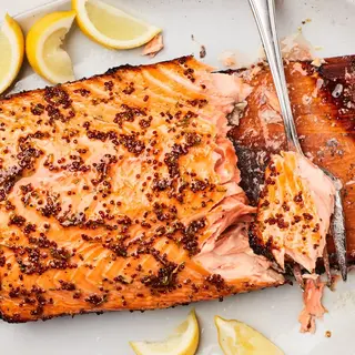 Grilled Salmon Steak