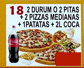 18. Menú Familiar 2 Durum O Pita