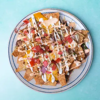 Tortilla chips con nachos