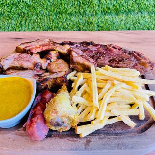 Churrasco mixto con pollo 