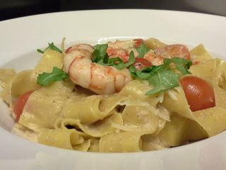 Pappardelle Gambas Y Nueces