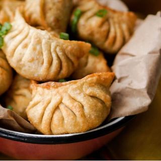 Gyozas de langostino fritas (8 uds)