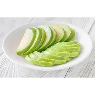 Sliced avocado