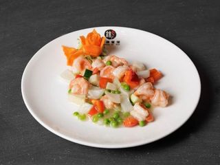 Gamberetti con cinque colori