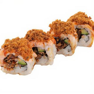 49. Roll Salmón Skin, 8 piezas