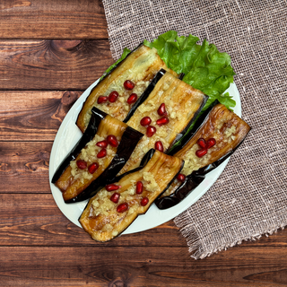 ბადრიჯანი ნივრით