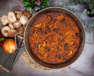 Arroz de Rabo de Toro y seta Shiitake