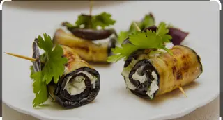 Rollo De Berenjena Con Queso