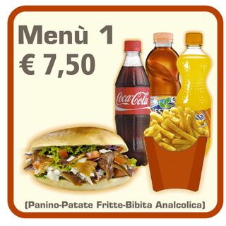 Menù panino Kebab Bevanda