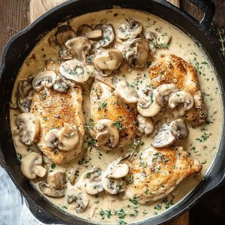 Mushroom chicken breast