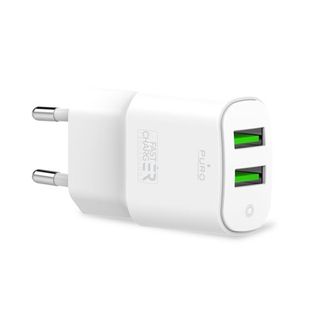 Cargador De Viaje Rápido Puro 2 X Usb-A 12 W Blanco - 8033830299483