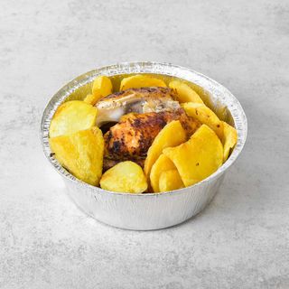 1 Pollo Asado Con Patatas