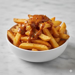 Patatas con mayonesa chipotle