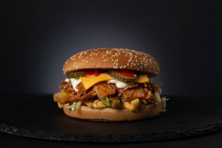 Burger cheesy smashed porc Mare