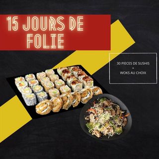 Assortiment de 30 pcs + Wok au choix