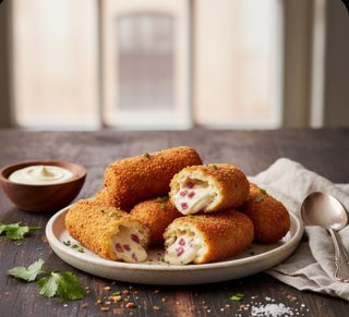 Croquetas de jamón (ración 6 Ud)