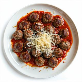 Polpettine con 'nduja e scaglie di grana