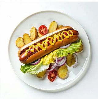 Hot dog classico con patate