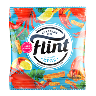 Sucharki Flint o smaku Kraba 110g