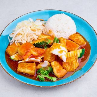 Tofu w sosie słodko-kwaśnym