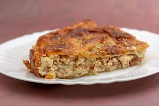 Pileći burek + jabukovača