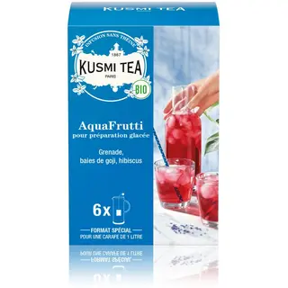 Kusmi Tea - AquaFrutti Bio - Caixa de 6 saquetas de chá gelado