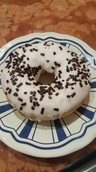 Donuts con glassa alla vaniglia