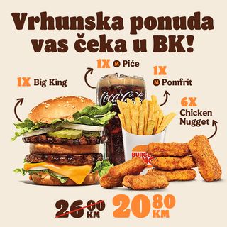 Big King Menu M + 6 nuggets