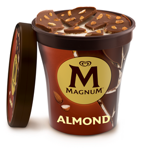 Helado de Vainilla con Chocolate y Almendra