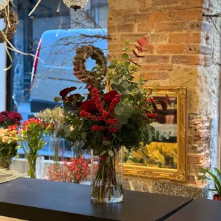 Ramo De Flor Navidad Sencillo 