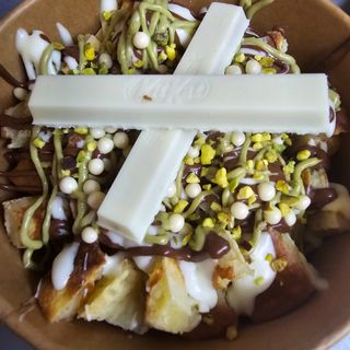 Poke' dolce pancake al pistacchio