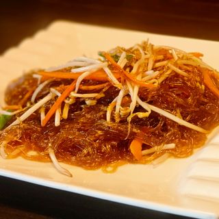 Spaghetti di soia con verdure