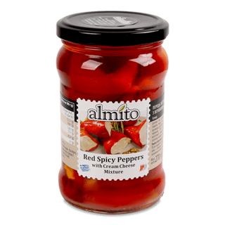 Перець Almito червоний гострий фарширований сиром (270г)