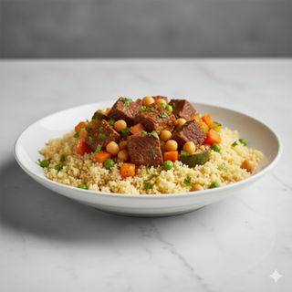Cuscús de ternera