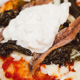 Friarielli alici e burrata