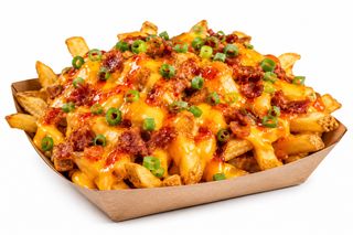 Loaded bacon & cheddar fries