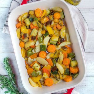Verduras mixtas al horno (porción)