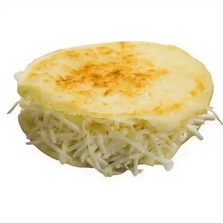 Arepa con queso amarillo
