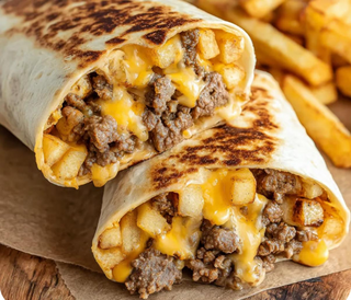 Cheesy Bacon Fries Burrito 350 g