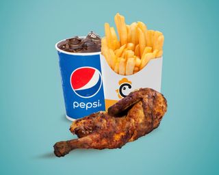 Metà galletto menù