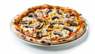 Pizza cu hribi (funghi porcini)