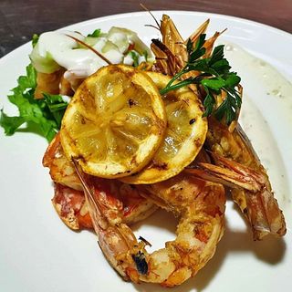 Gambas Grelhadas + Sopa 