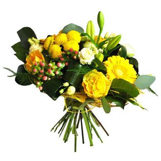 Buchet (1320)pe carcas din flori sezoniere