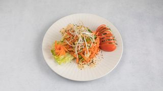 Som Tam With Shrimps