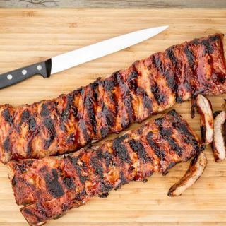 Ración De Costillar BBQ A Baja Temperatura