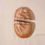 Paine pe vatra din faina de grau integrala, 650 g