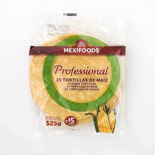 Tortilla De Maíz 15 Cm Mexifoods 525 G