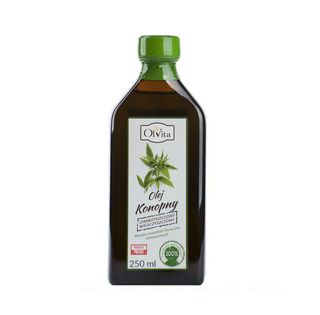 Olej konopny zimnotłoczony nieoczyszczony 250ml OLVITA
