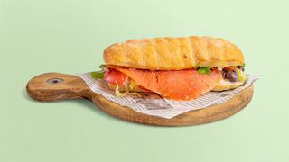 Чабата със сьомга