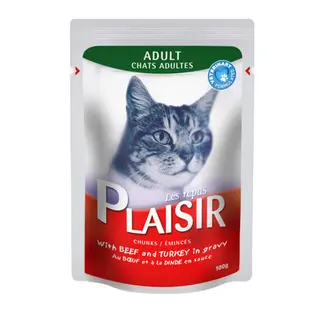 Plaisir Adult Cat Govedina i Curetina 100g
